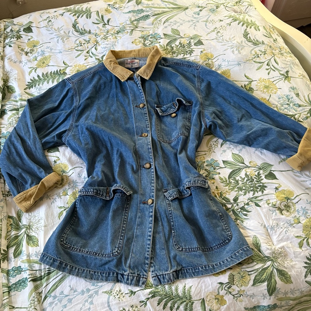 Denim and Corduroy Utility Jacket